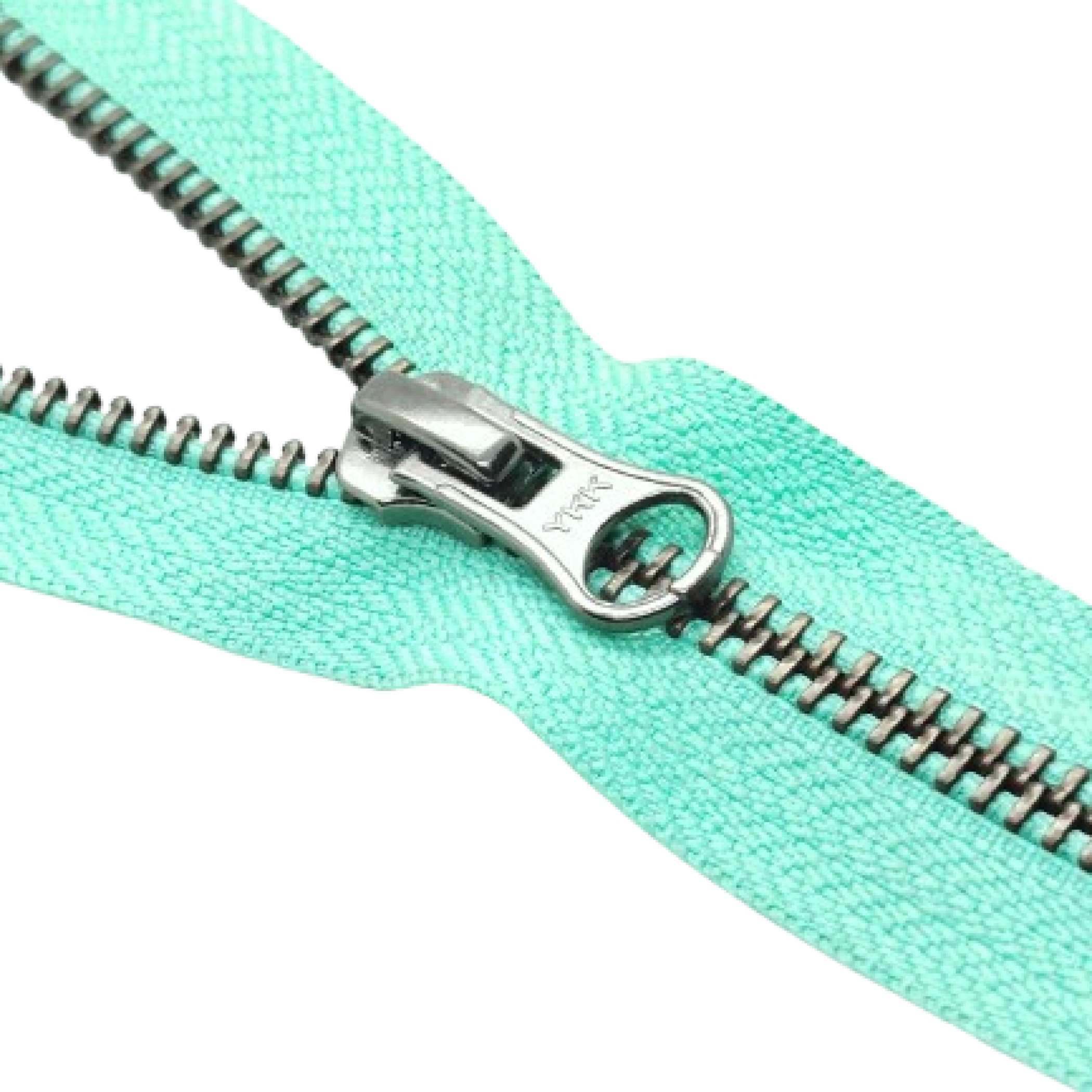 Ziper metal grosso prata velha YKK curosr DA(8)LH
